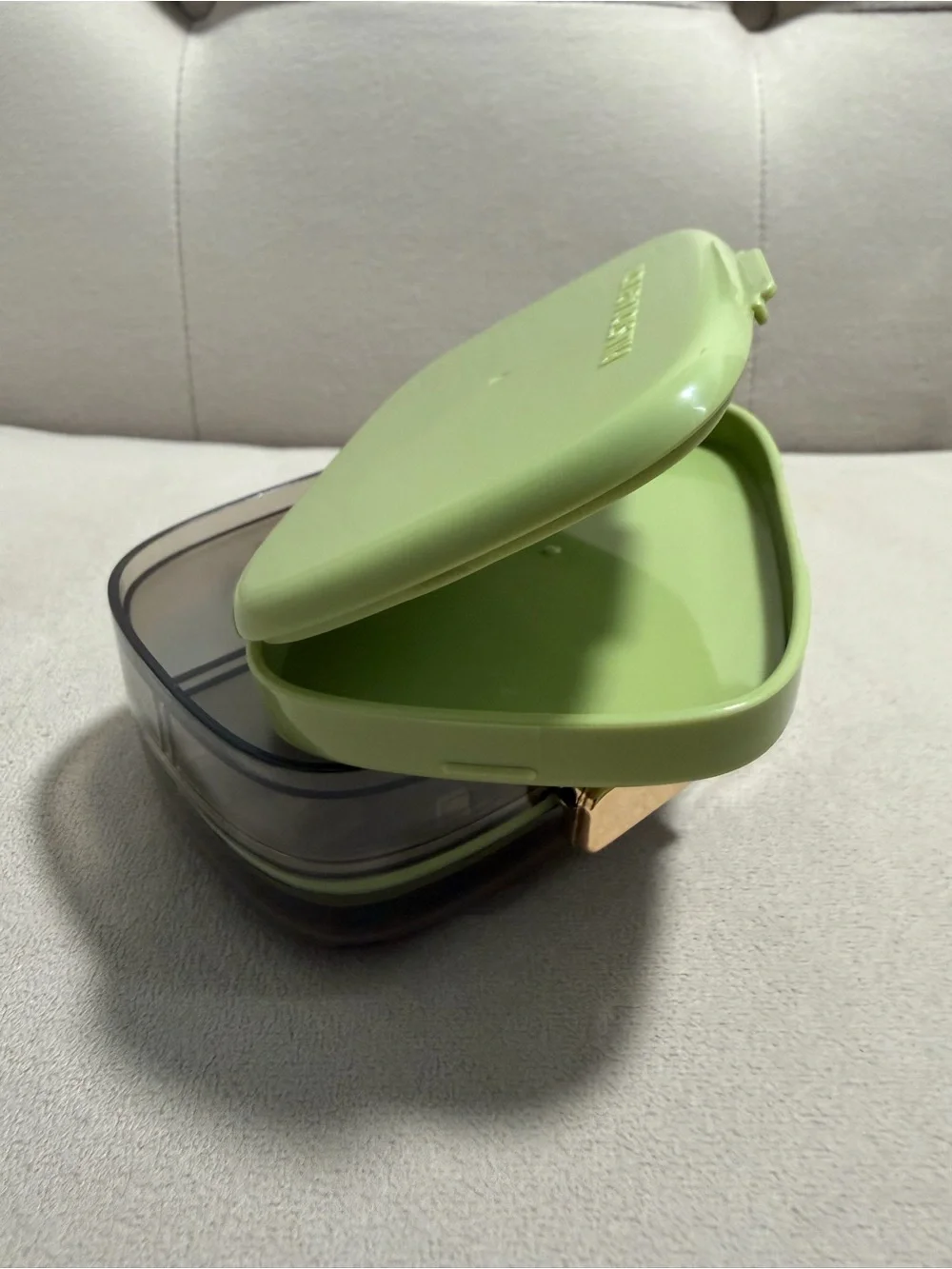 Green Stackable Food Storage Container with Secure Clip
